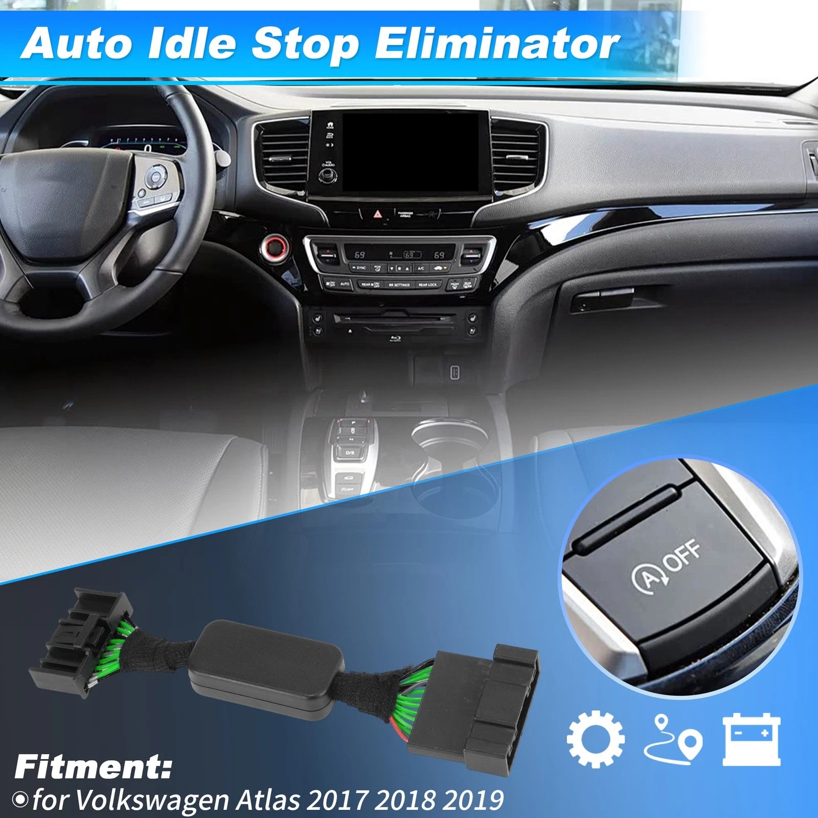 Auto Start Stop Eliminator Module for Volkswagen Atlas (2017–2019)