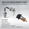 Ignition Switch & Door Lock Cylinder w/ Keys for Ford F150/250 (1997–2007)