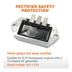 Voltage Regulator Rectifier 4140309 41-403-09 AM34738 for Kohler Lawn Mower
