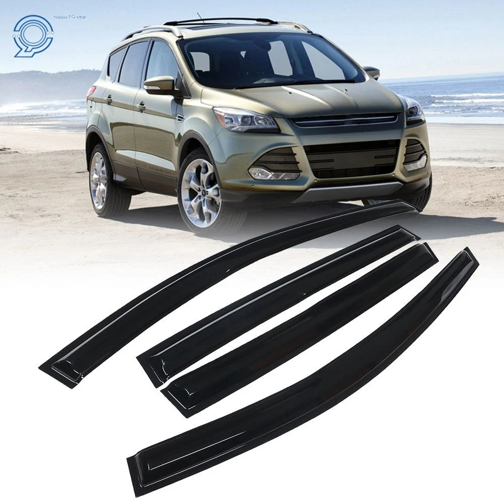 Set of 4 Window Visors for Ford Escape (2013–2019) Rain Guard Rain Shield