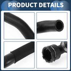 Radiator Hose for Audi A4 2.0L L4 (2005–2008) No. 8E1819371T Black