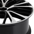 18x8 Inch Black Machine Face Wheel Rim for Universal Fit (5x114.3 PCD)