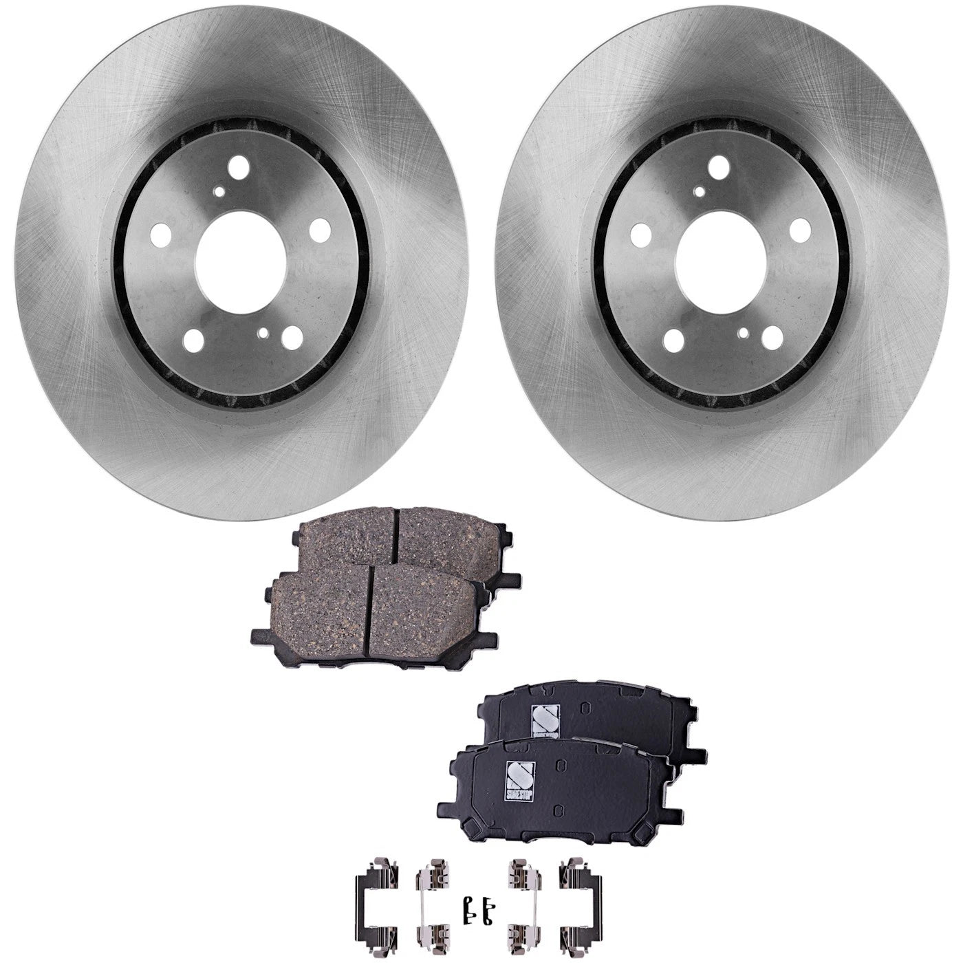 Brake Disc Rotors and Pads Kit for Lexus RX350 RX400h, Toyota Highlander