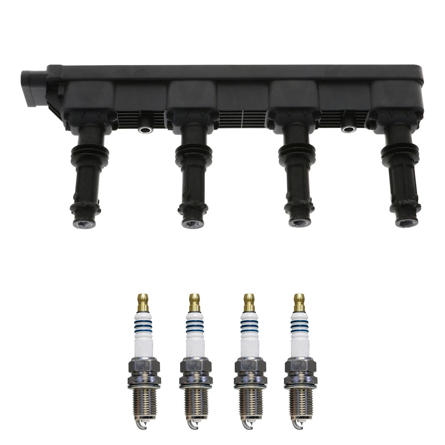 Set of 5 Ignition Coil & Iridium Power Spark Plug Kit for Audi A3 Q5 (2006–2020)