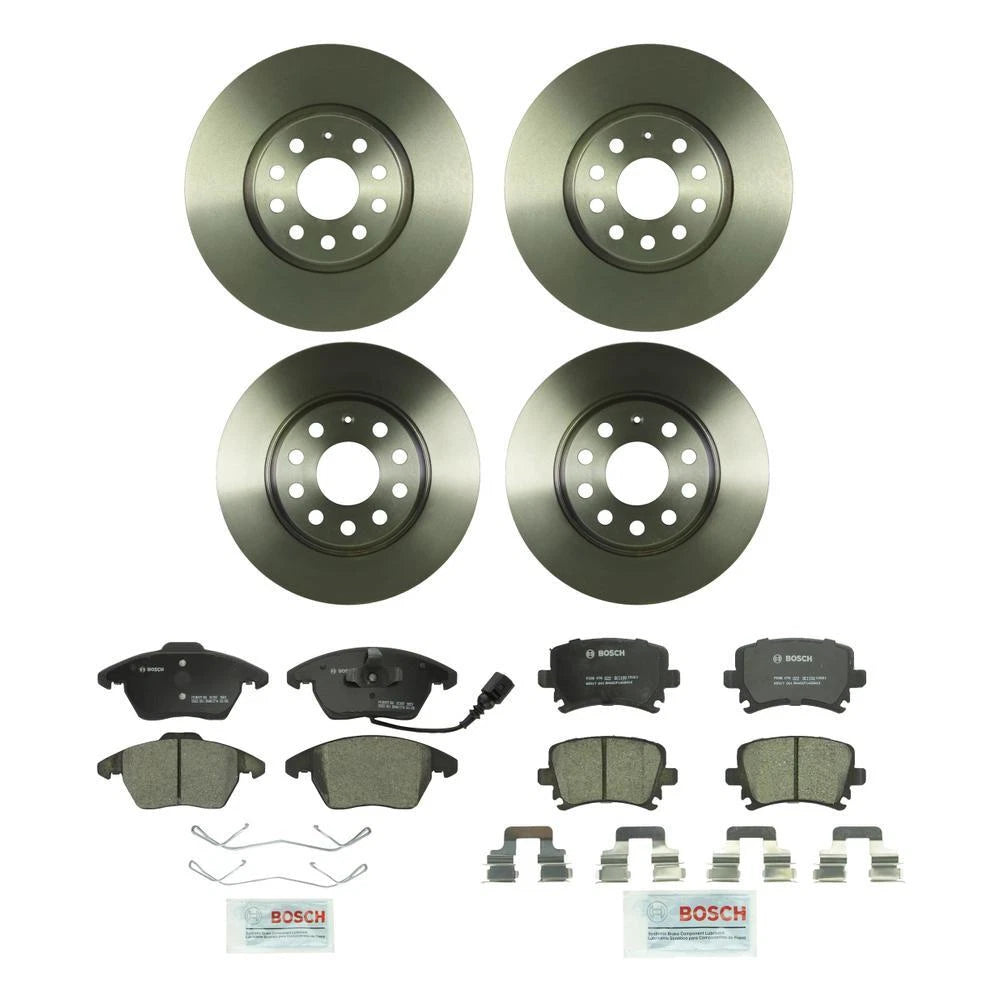 Brake Kit Disc Rotors & Pads for Audi AWD VW FWD (312mm & 286mm)