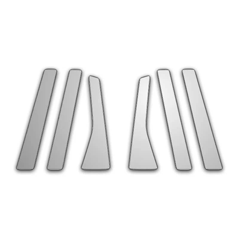 6Pc Chrome Pillar Post Covers Replacement for Honda Fit (2009–2014)