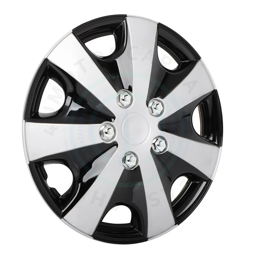 Set of 4 Wheel Hub Caps for 15 Inch Tires (Car Truck SUV)