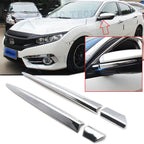 Rear View Side Door Mirror Pillar Cover Trim for Honda Civic (2016–2021)