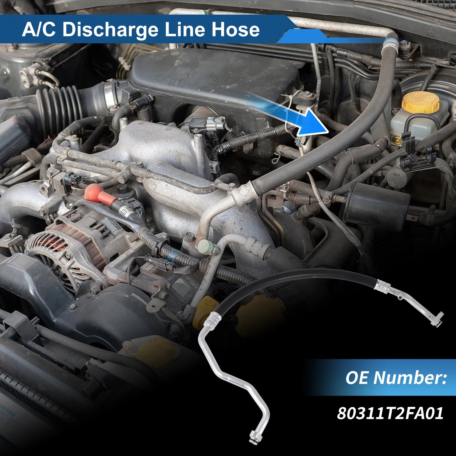 A/C Refrigerant Liquid Hose for Honda Accord (2013–2017) No. 80311T2FA01