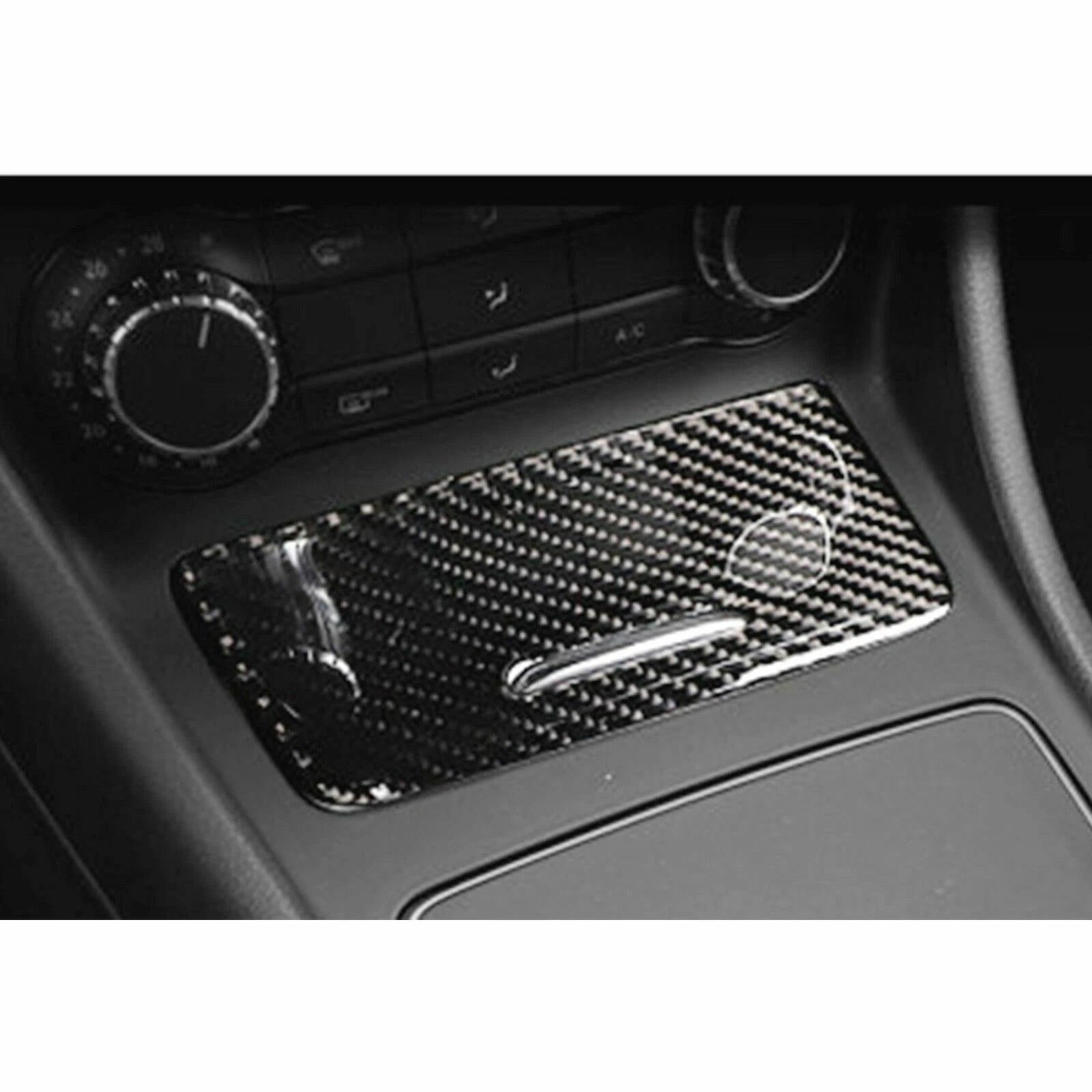 Carbon Fiber Storage Container Trim for Mercedes-Benz CLA180 (2015-2018)