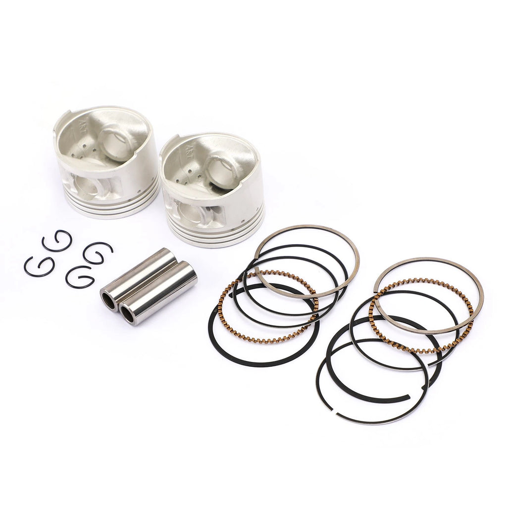 Set of 2 Piston Ring Pin Kit Std 49mm for Yamaha XV250 V-Star Virago (1988–2018)