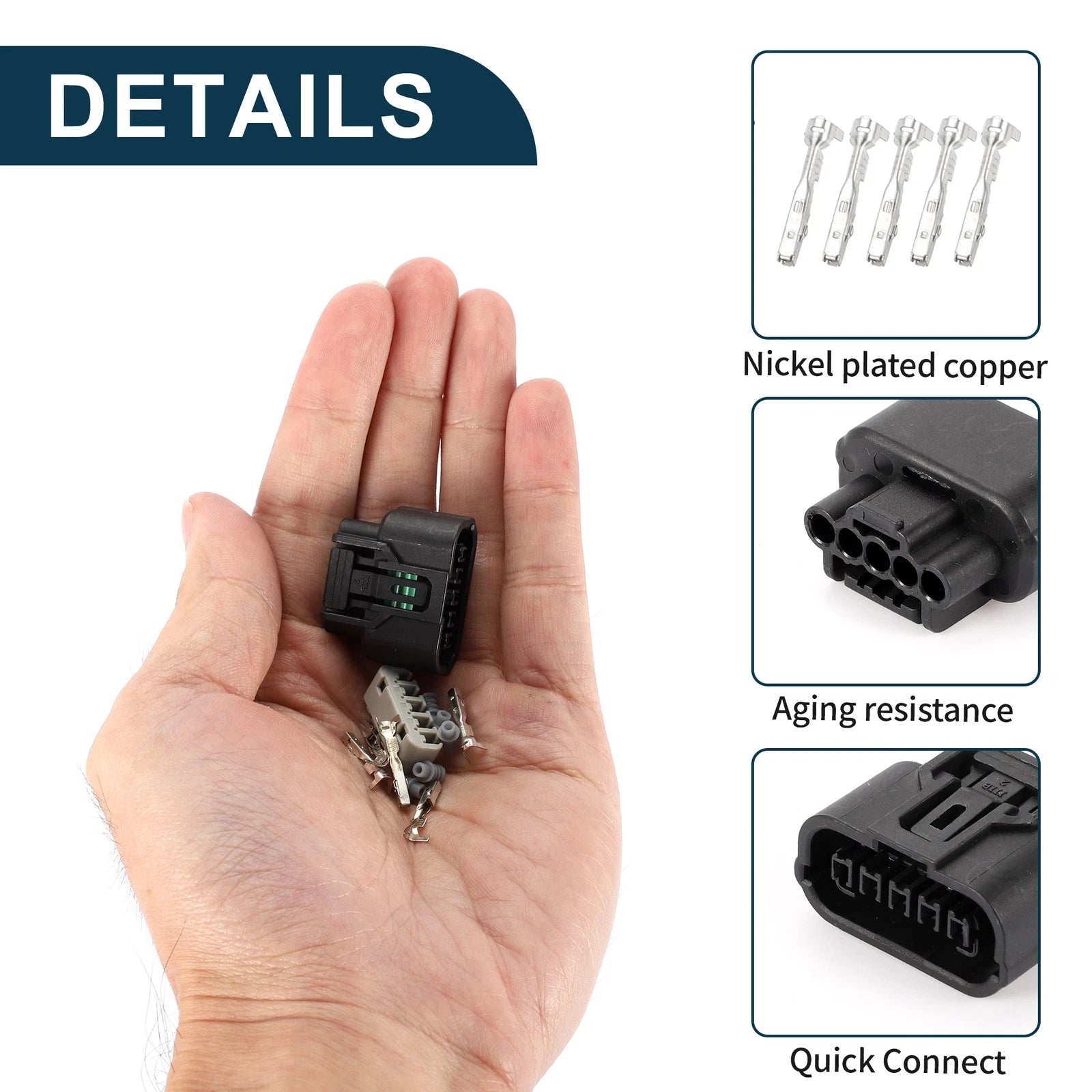 5 Pin Pressure Sensor Harness Connector Plug for Honda FK2 FK8 (2016–2021)
