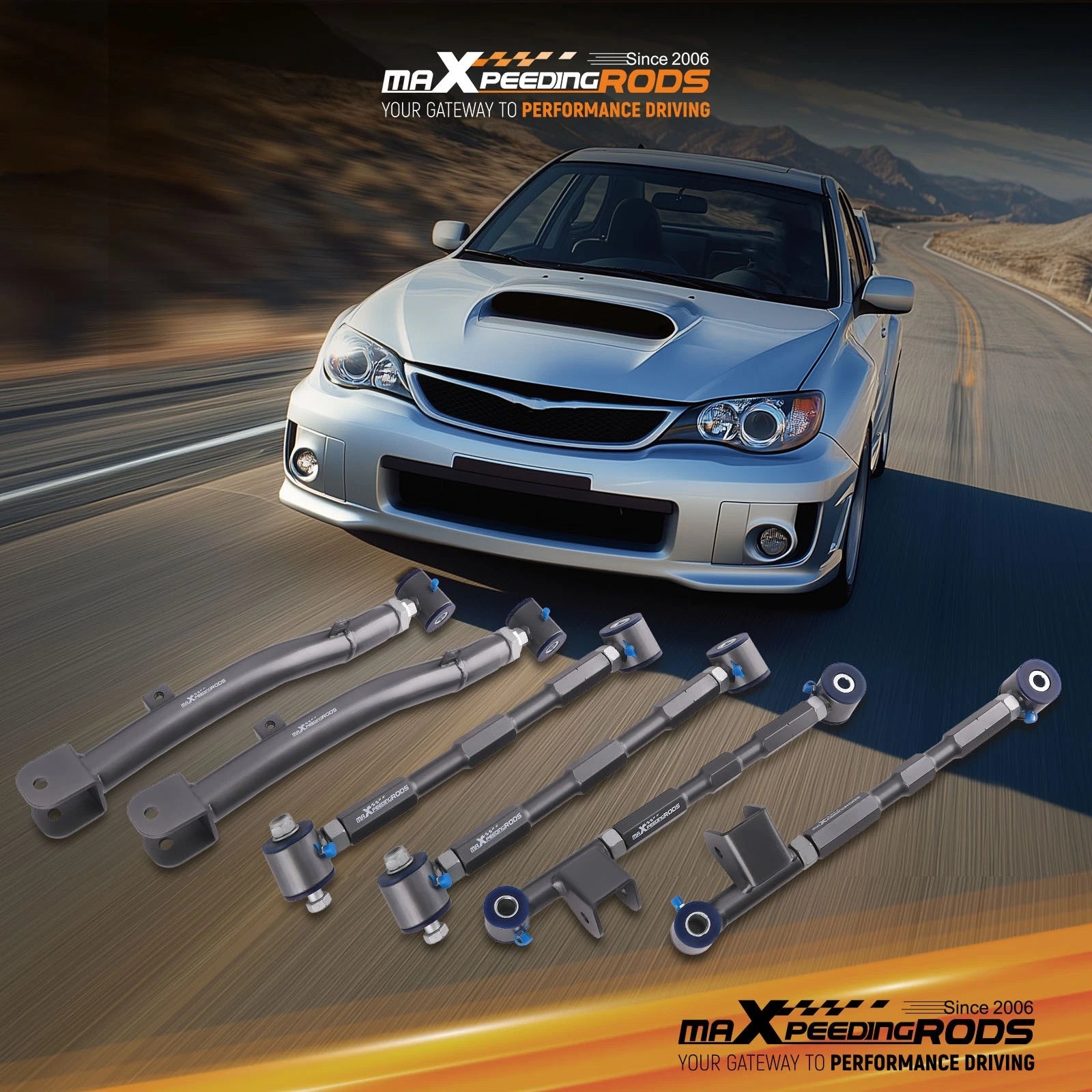 Rear Adjustable Control Kit for Subaru Impreza WRX STI (1993–2007) GC8 GDB GDA