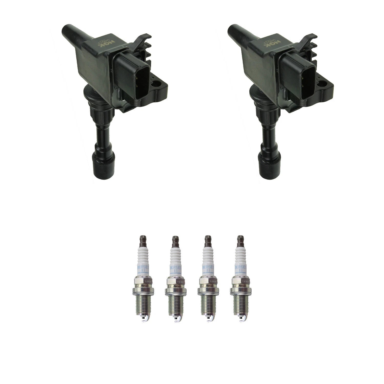 2X Ignition Coil & 4 Nickel Spark Plugs for Mazda Miata (1990–2005)