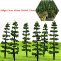 Set of 100 Miniature Model Trees for HO Scale Diorama