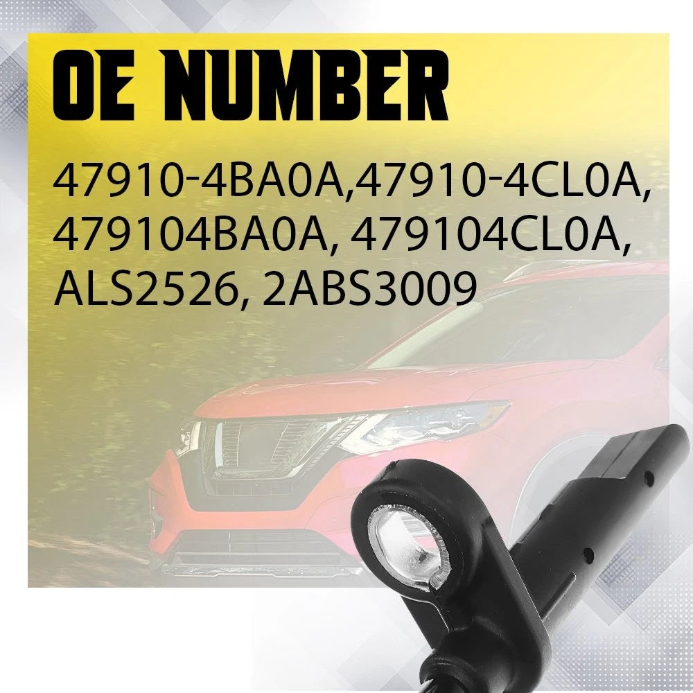 Set of 2 ABS Speed Wheel Sensors for Nissan Rogue (2014–2020)
