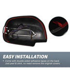 Pair Rearview Mirror Cover Overlay for Lexus RX330 (2004–2006) Carbon Fiber
