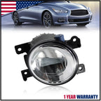 Passenger Side LED Fog Light Lamp for Infiniti Q50 QX60 QX80 (2014–2020)