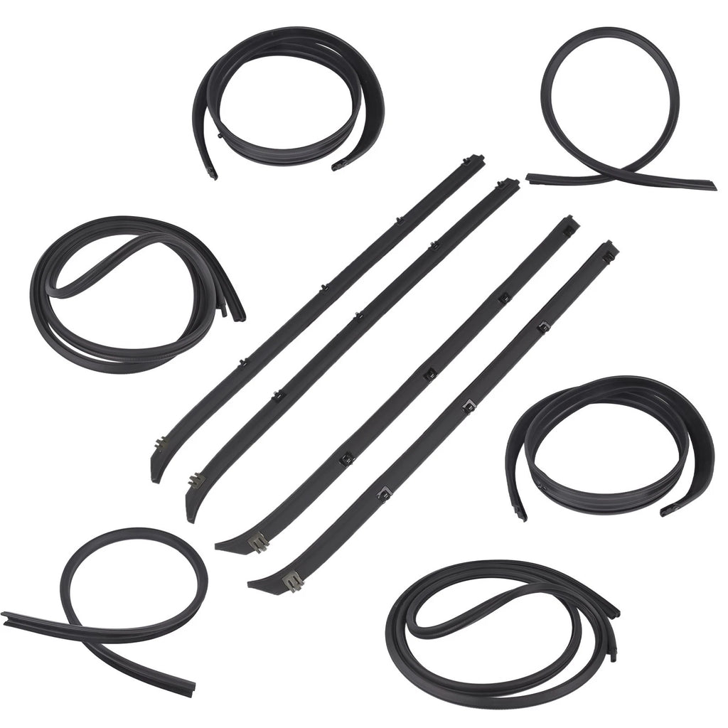 10Pcs Weatherstrip Seal Kit for Dodge D150 D250 W150 W250 (1975–1993)