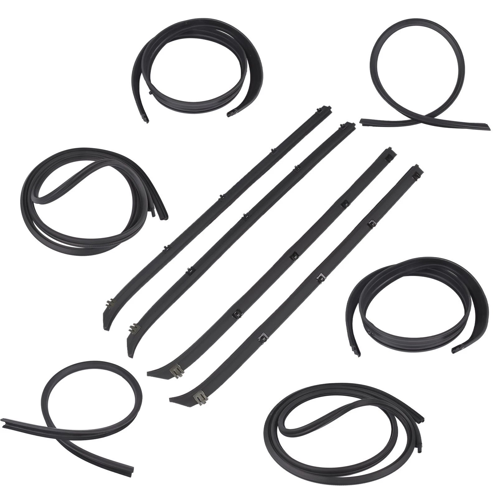 10Pcs Weatherstrip Seal Kit for Dodge D150 D250 W150 W250 (1975–1993)