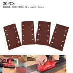 20pcs Sanding Sheets for (93x185mm, Hook & Loop)
