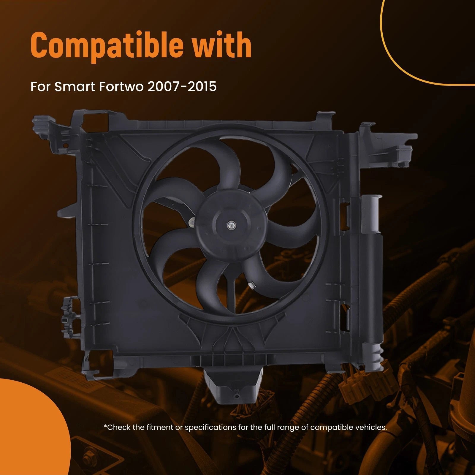 Electric Radiator Cooling Fan for Smart Fortwo (2007-2014)