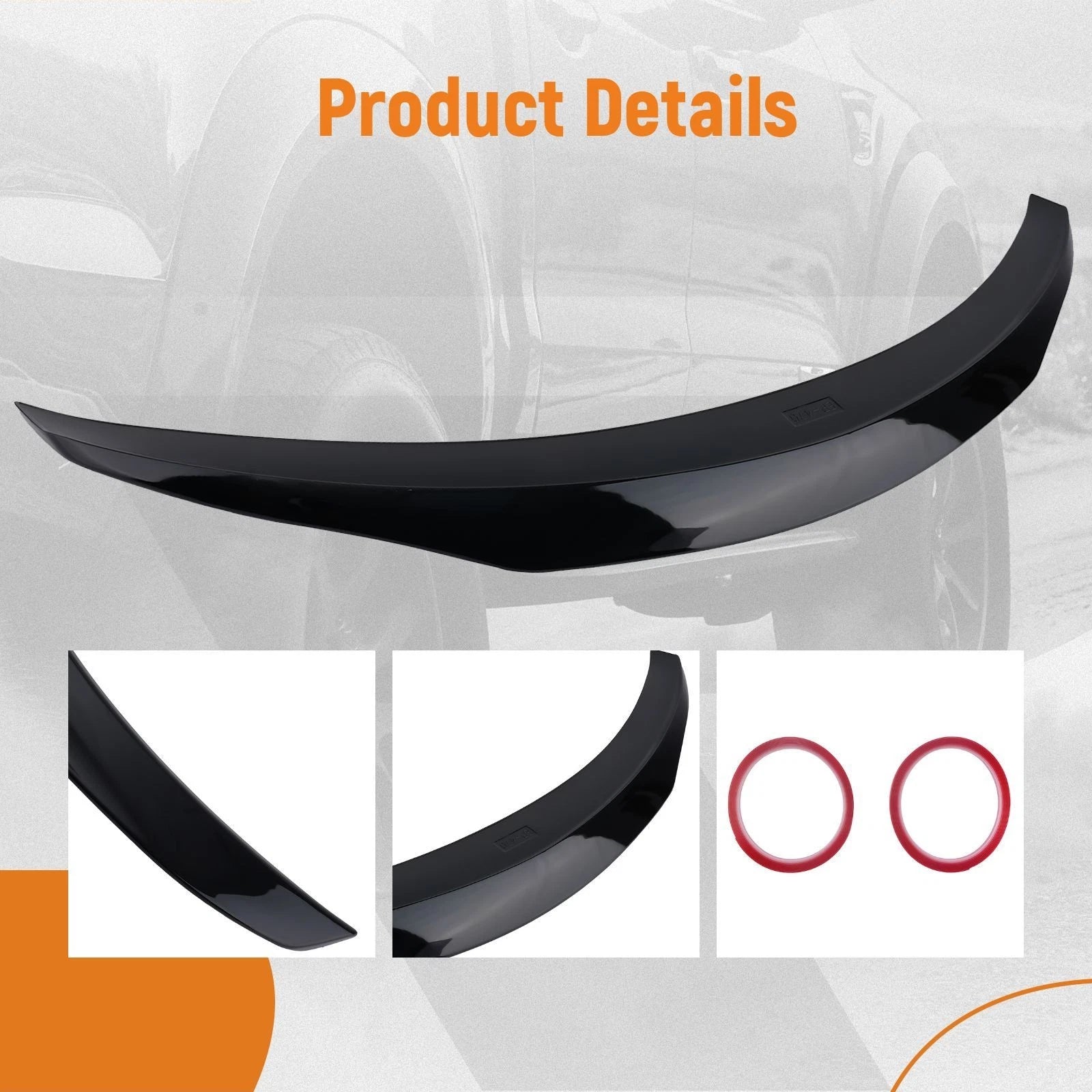 Trunk Lip Spoiler Wing for Benz C Class W205 (2015–2021) PSM Style