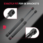 Gas Strut Support for Camper Shell Topper Rear Window (2x17in, 80Lbs) (2011-2016)