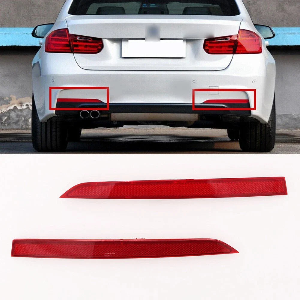 1 Pair / Rear Bumper Reflector Lamp for BMW 3-Series (2012���2017)