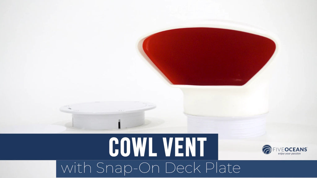 2X 3-Inch Cowl Vent with Snap-On Deck Plate for Low Profile Vehicles