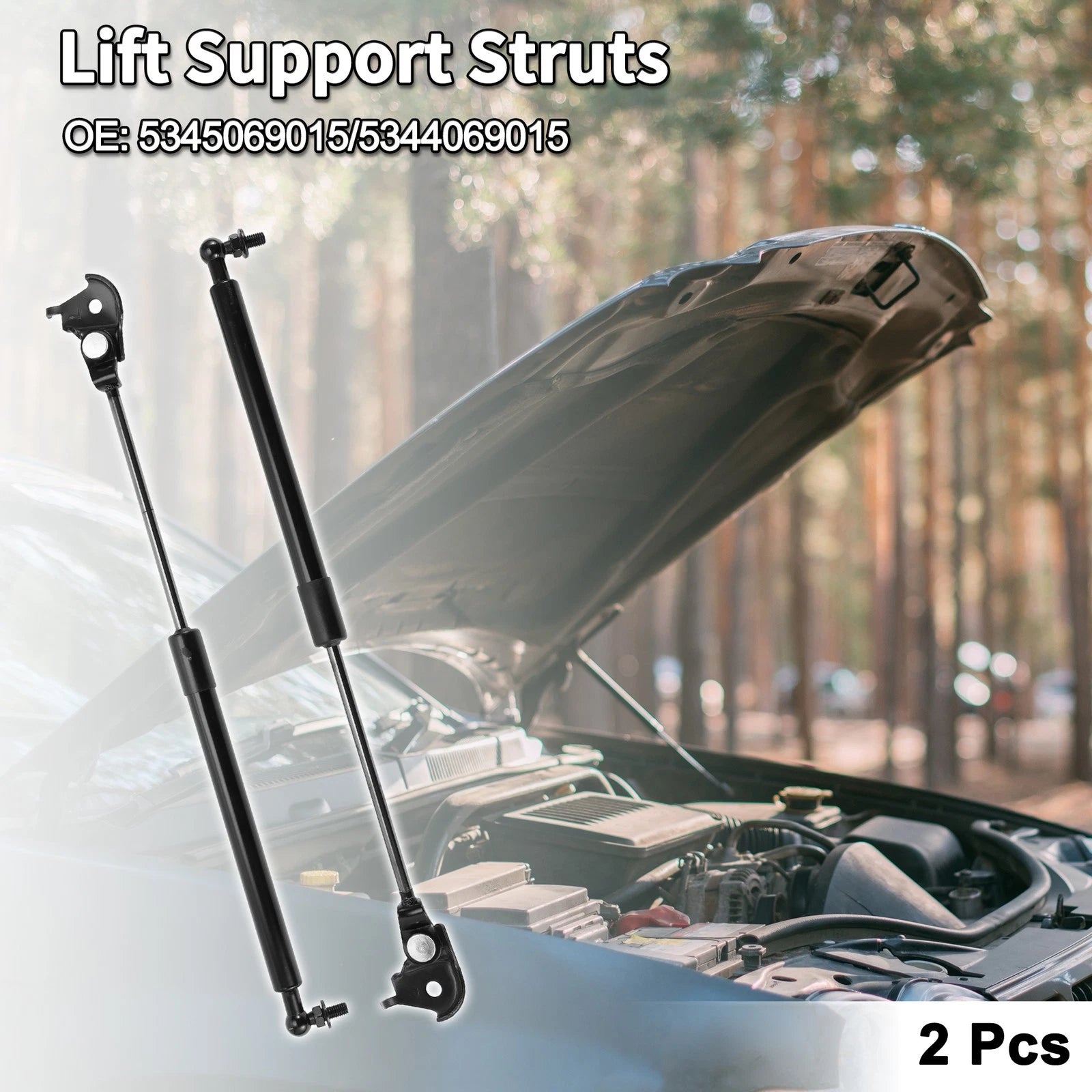 Front Hood Lift Supports Struts No. 5345069015/5344069015 for Toyota Land Cruiser (2008–2021)