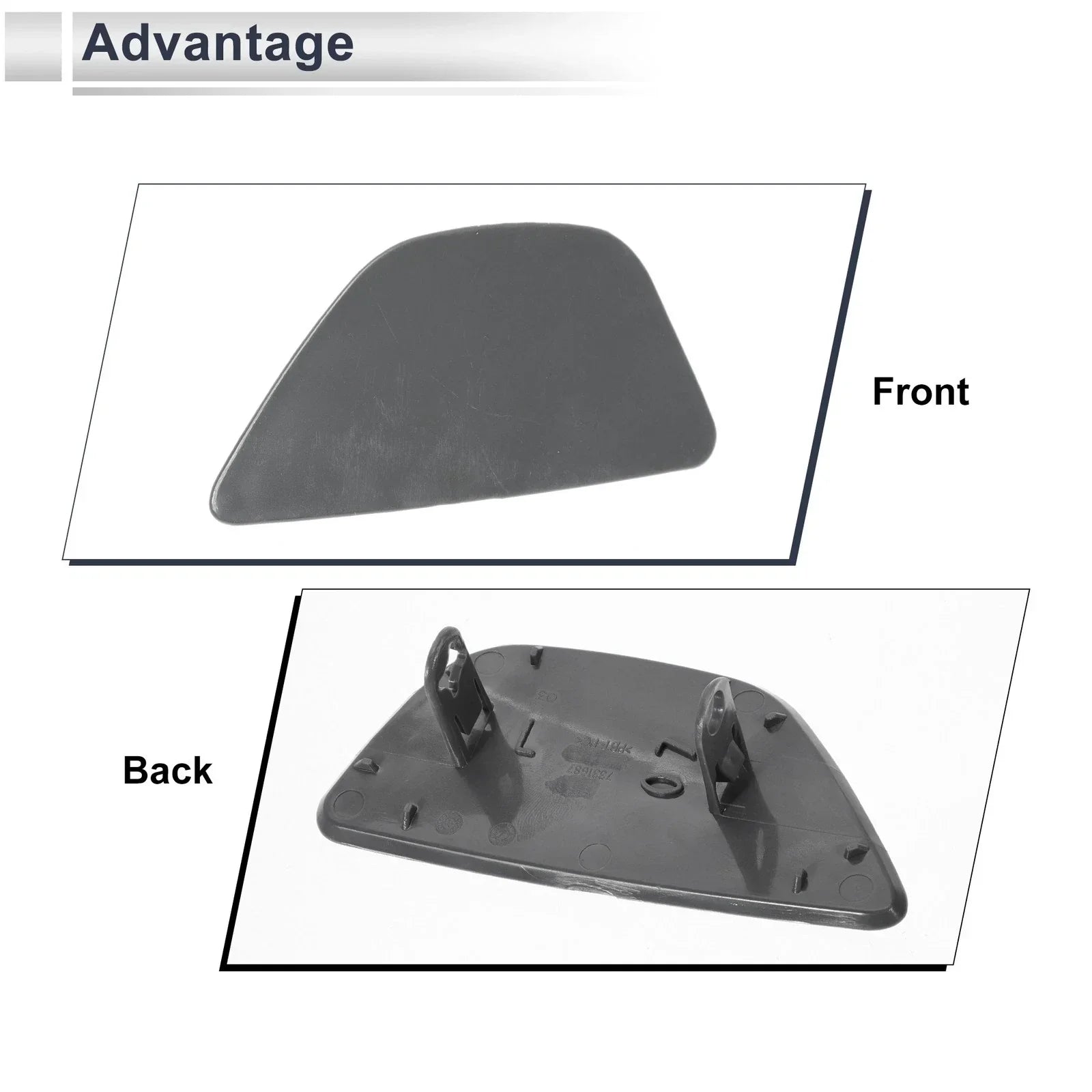Front Left Side Bumper Headlight Washer Nozzle Cover Cap for BMW 535i Unpainted