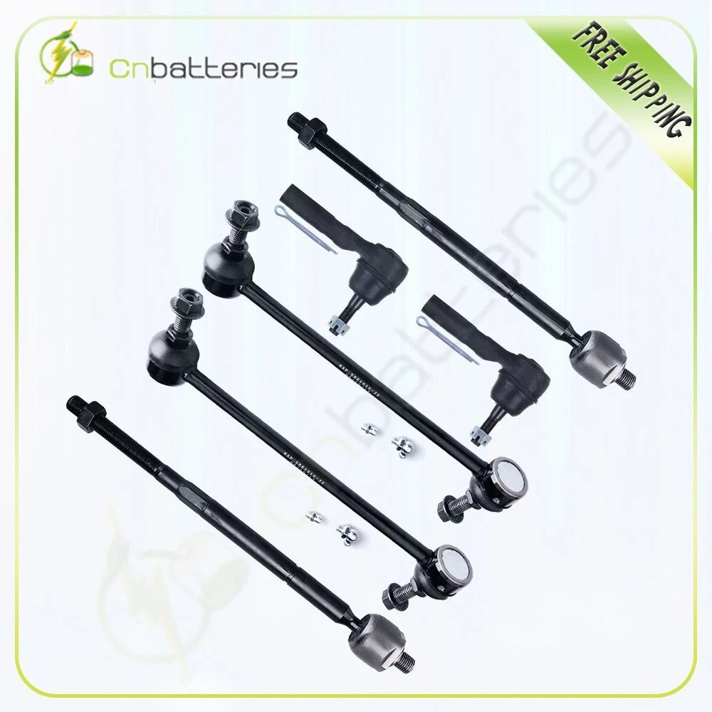 Set of 6 Tie Rod End Kit for Dodge Journey (2009–2012)