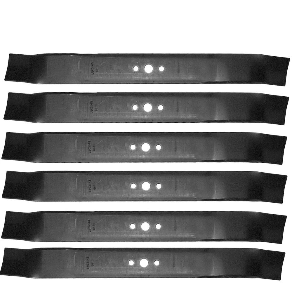 Set of 6 Blades for AYP 21" Push Mower (Fits 165833, 165833B, 175064, 176135)