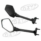 Pair Side Rear View Mirrors for Kawasaki Ninja 650R ER6F ER-6F (2009–2016) Black