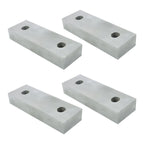 Set of 4 Reversible Aluminum Soft Jaws for 6" Vises