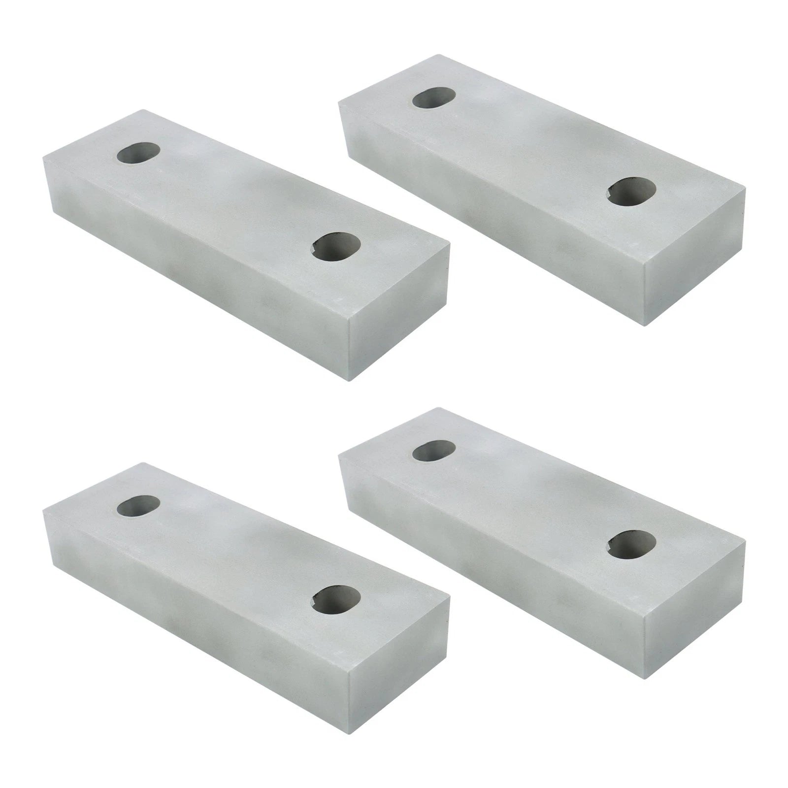 Set of 4 Reversible Aluminum Soft Jaws for 6" Vises