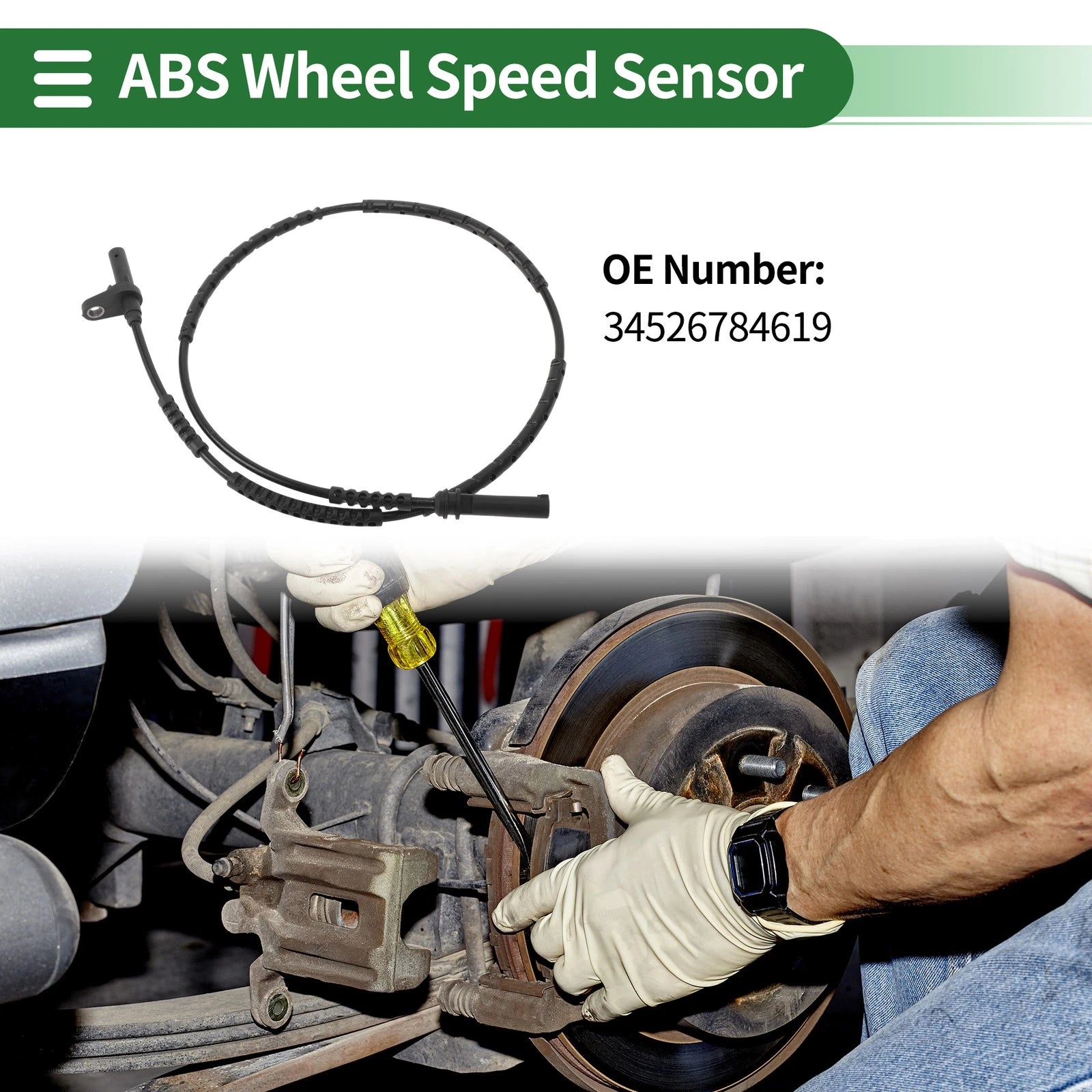 ABS Wheel Speed Sensor No. 34526784619 for BMW Z4 (2009–2016)