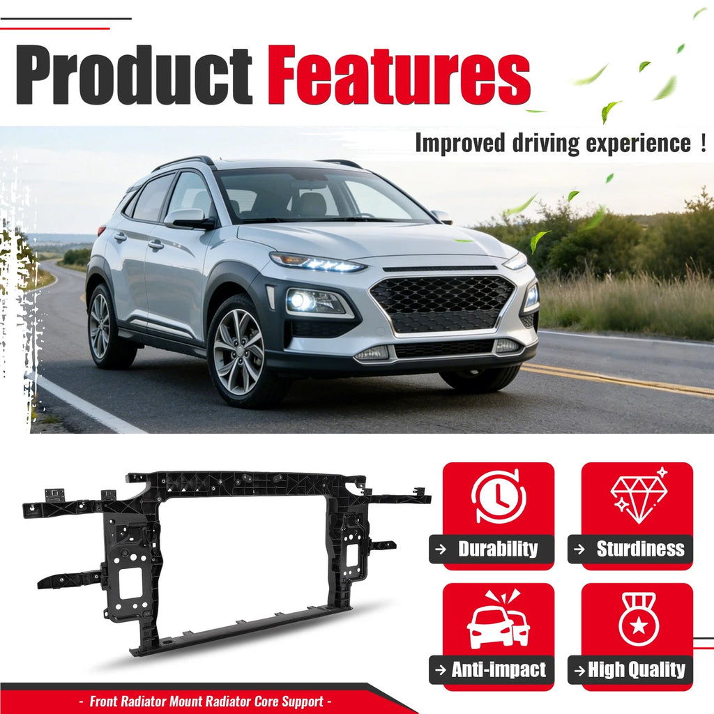 Radiator Support Assembly for Hyundai Kona (2018–2021) 64101J9000 HY1225208