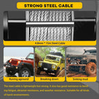 4000lbs Electric Winch for Truck Trailer Off-Road 4WD