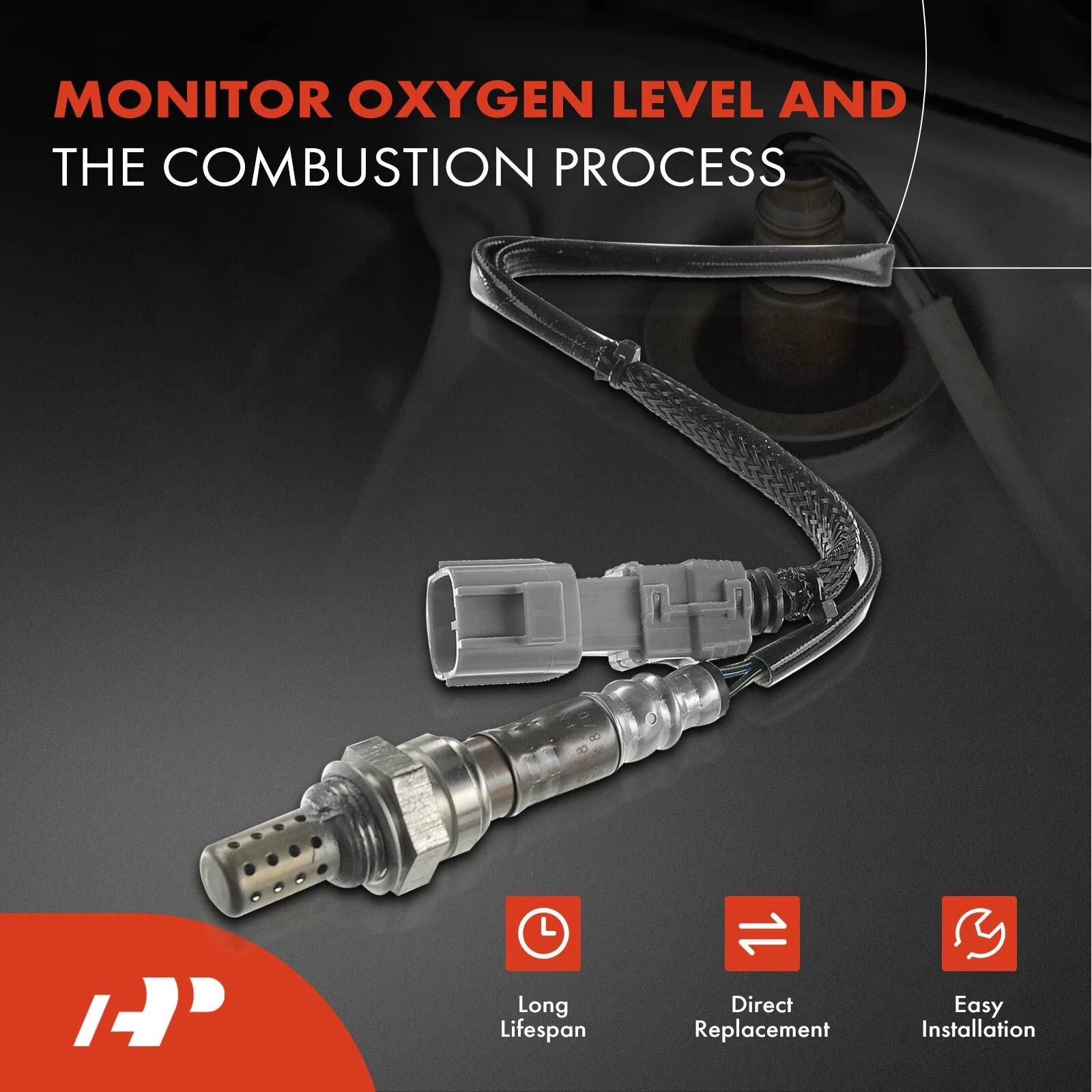 Downstream Front and Rear O2 Oxygen Sensor for Toyota Highlander (2010-2013)