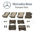 Set of 4 Disc Brake Pads for Mercedes W124 W129 W202 (1990–2002) w/ 4 Sensors