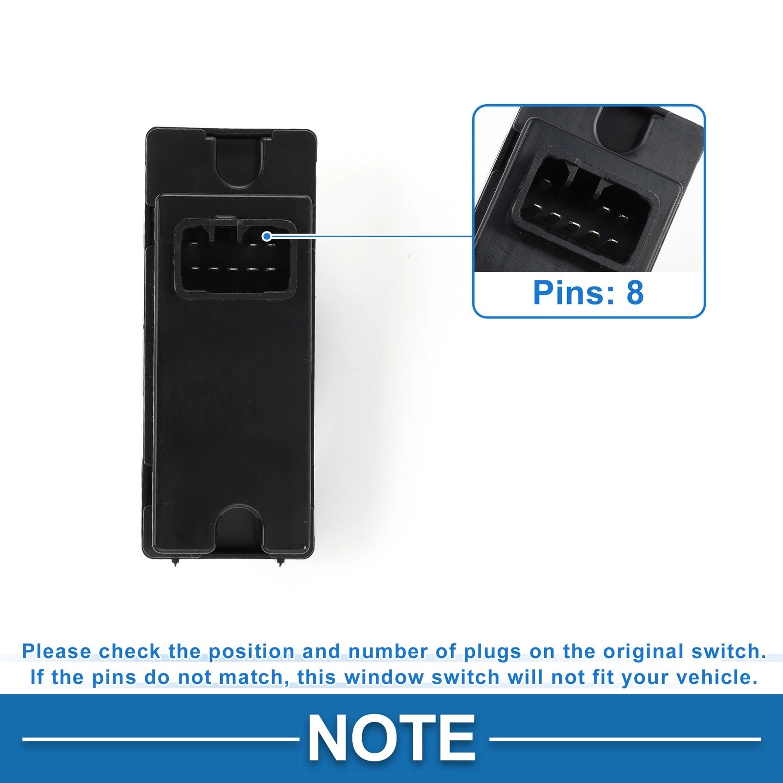 Rear Power Window Switch for Chevrolet Colorado, GMC Canyon (No. 25884813)