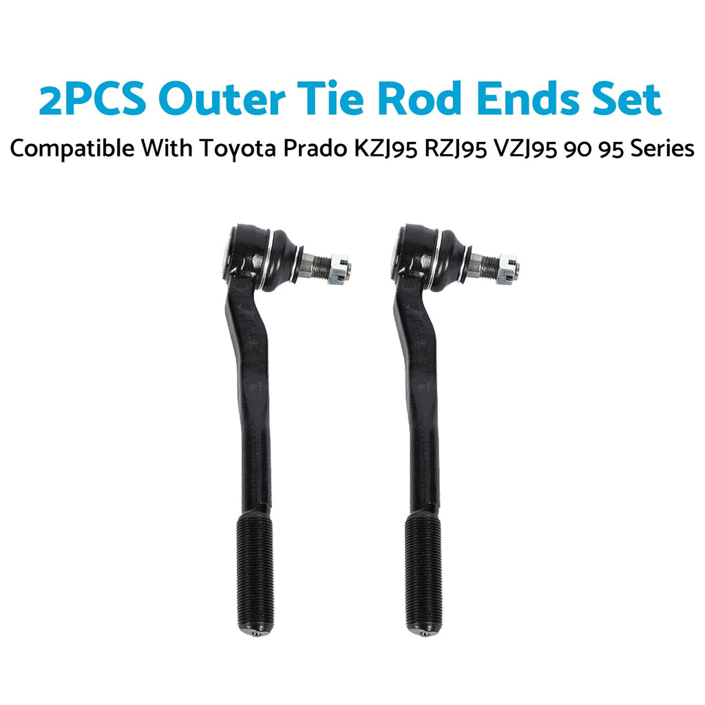 Outer Tie Rod Ends Set of 2 for Toyota Prado KZJ95 RZJ95 VZJ95 (1990–1995)