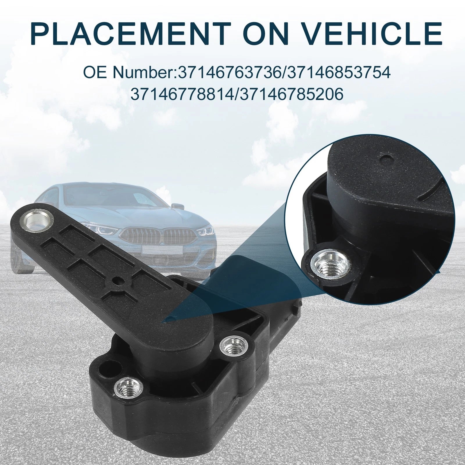 Air Suspension Ride Height Level Sensor for BMW 328i (2007–2012) No.37146763736