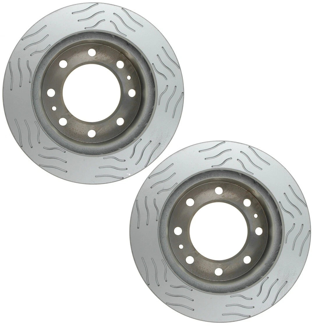 Set of 2 Slotted Front Disc Brake Rotors for Chevy GMC (1999–2023)