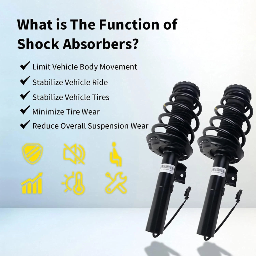 Pair Front Shock Strut Assemblies w/ Electric for Cadillac XTS (2013–2019) 84677093