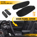 2X Front Door Armrest Protector Covers for Acura RL (2005–2012) - Black EV