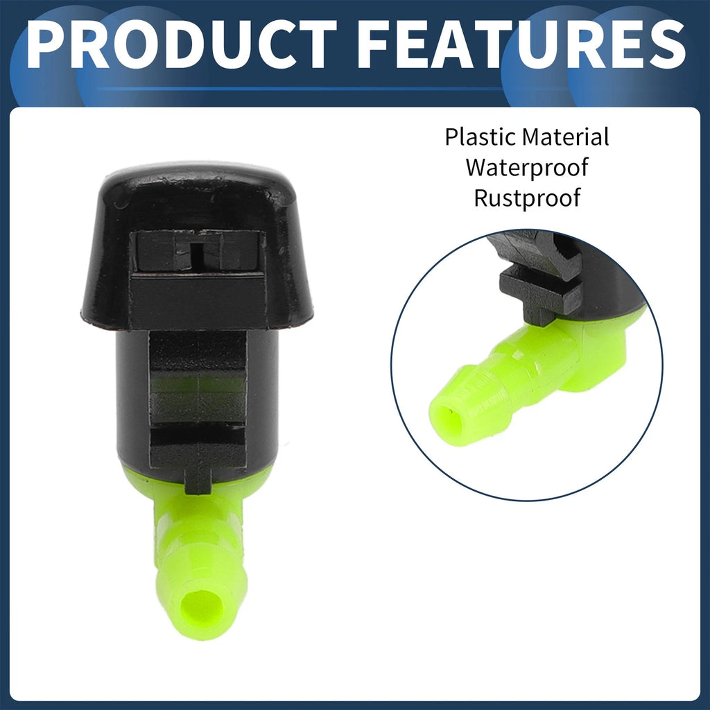 Set of 2 Front Windshield Washer Nozzles for Ford Edge (2007–2011)