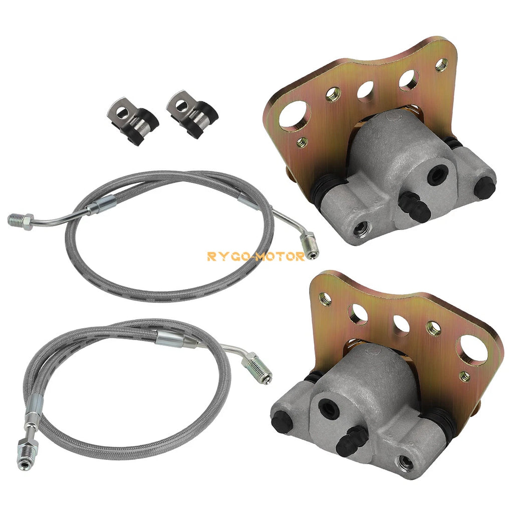Front Brake Calipers & Hose Lines for Polaris Sportsman 400 500 600 700 (2001–2005)